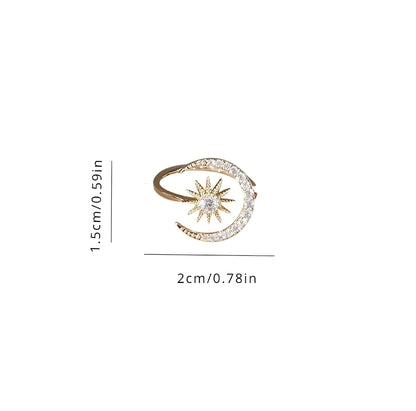 Zirconia Moon Ring